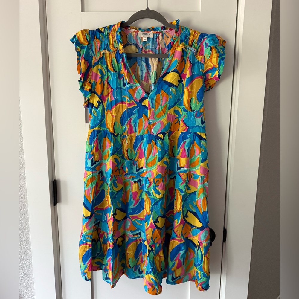 Umgee Multicolor Ruffle Dress
